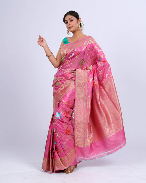 Exclusive Beautiful Color Silk Saree 2024 with rich Meena woven Silk Sari on Sale /28.08.22